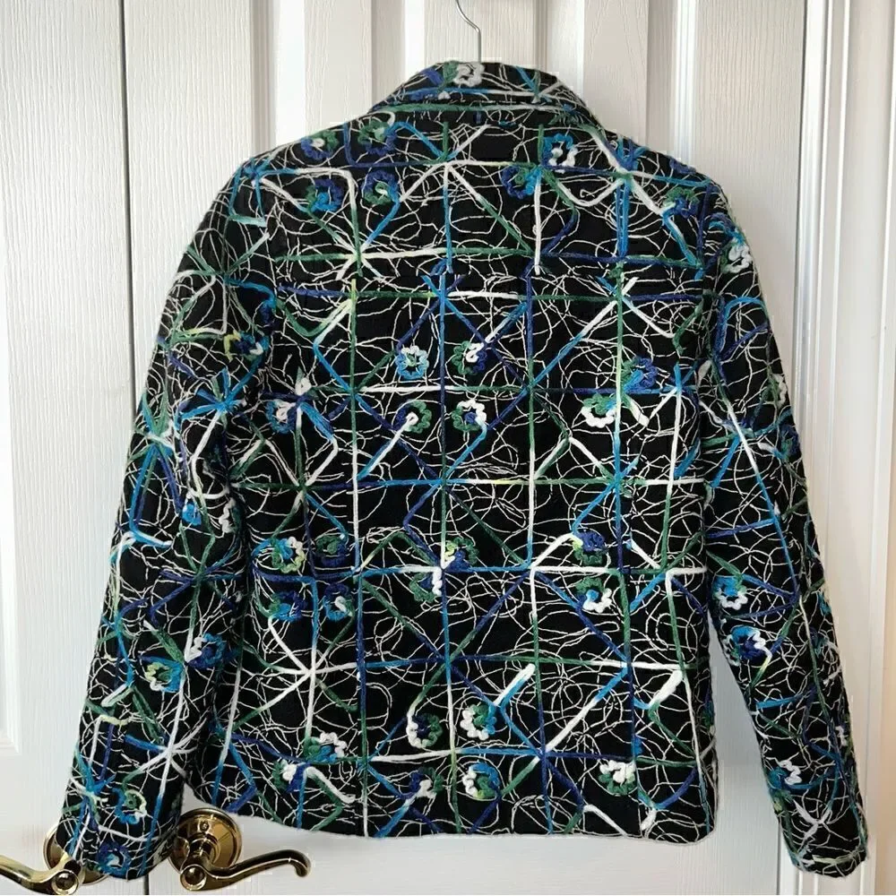 New direction Embroidered Button Front Jacket - Picture 6 of 8